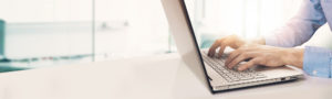 person working on laptop