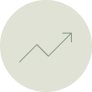 arrow depicting growth